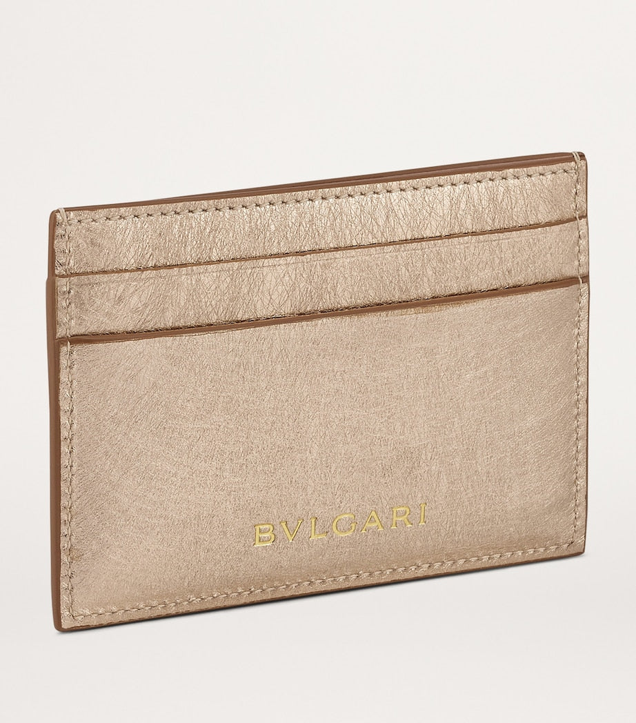 Bvlgari Serpenti Forever card holder in metallic calf leather (British brand)