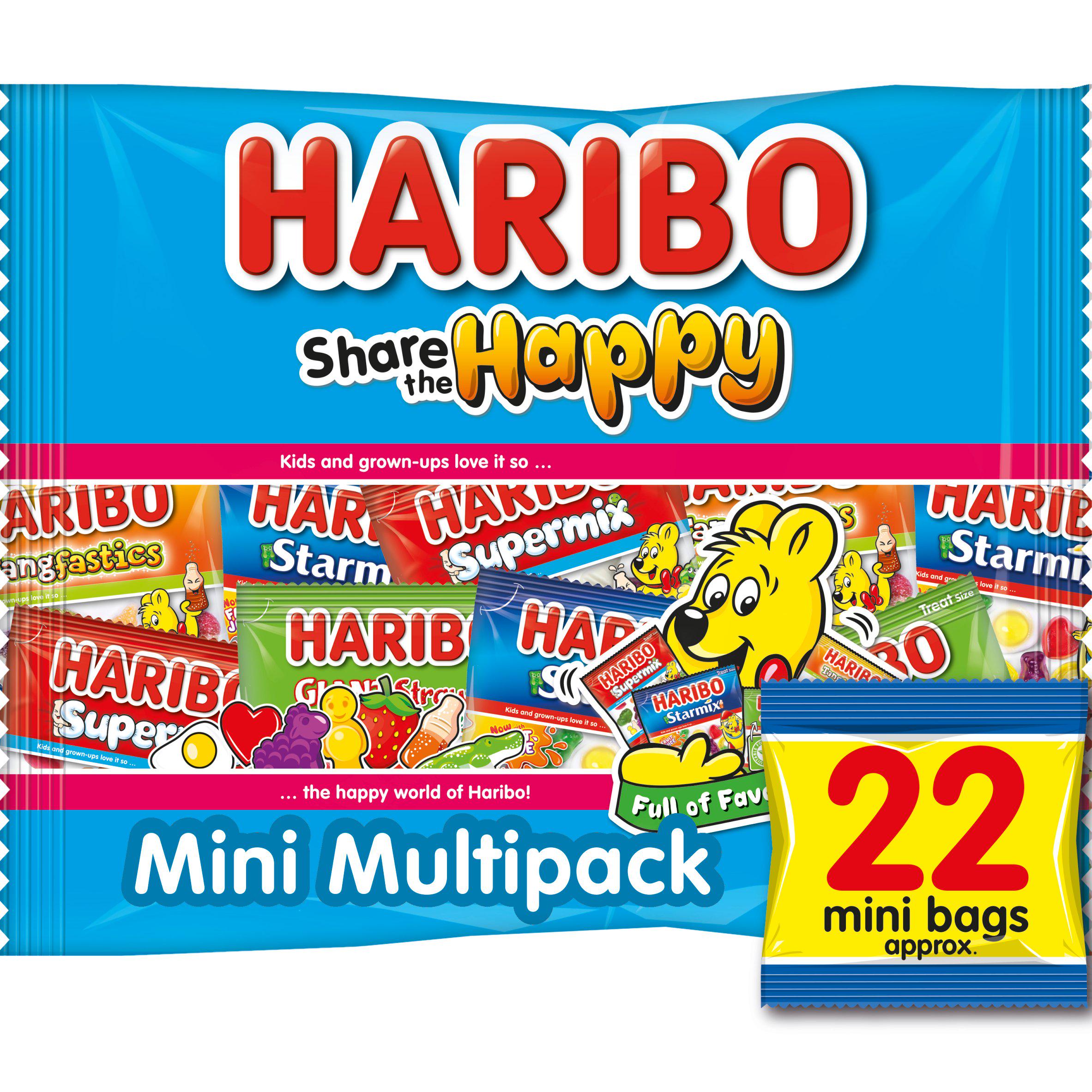 Haribo Share the Happy Mini Bag Multipack Sweets 352g sweets Sainsburys   