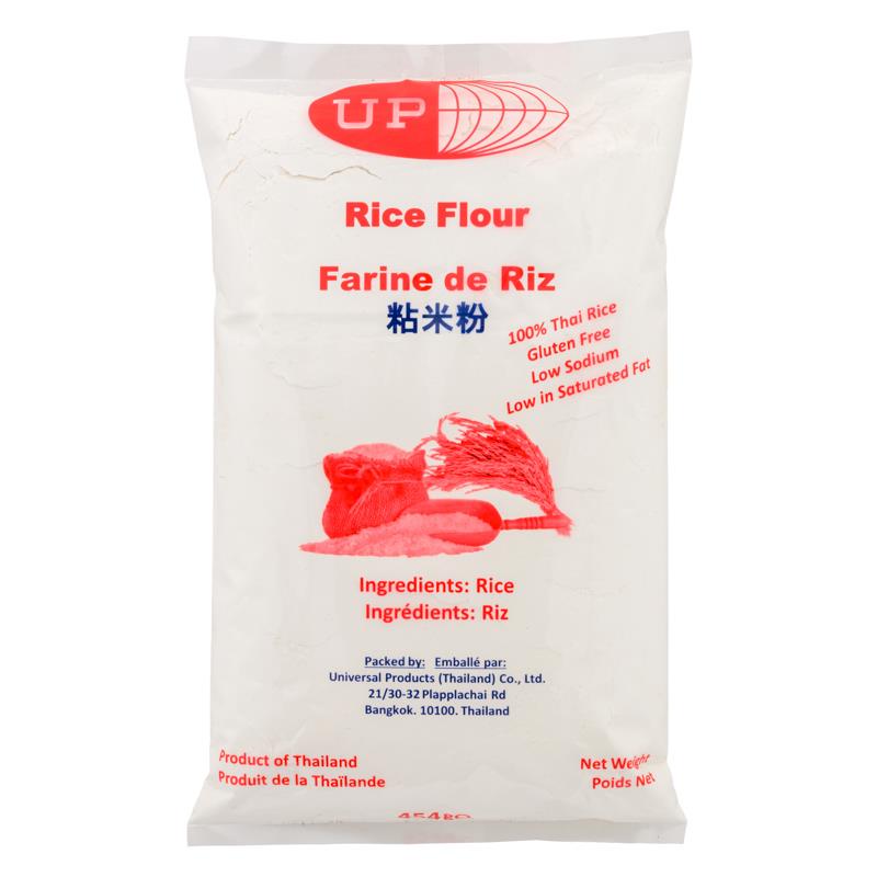 UP brand 100% rice flour , imported from the UK