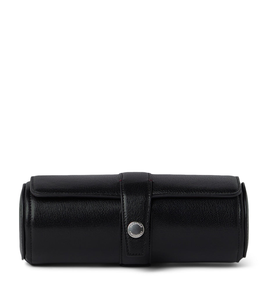 Brunello Cucinelli leather watch case for four watches - British product