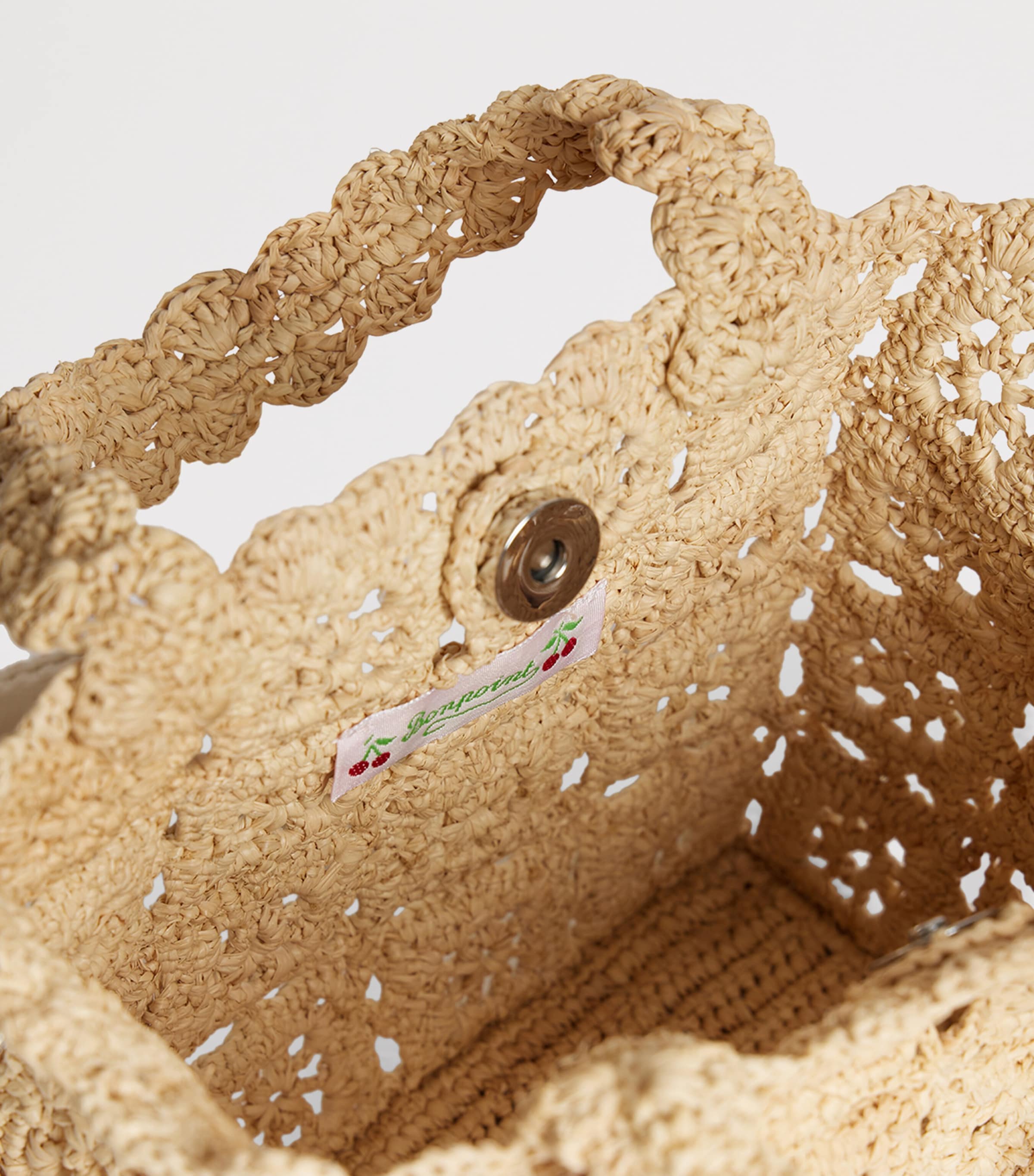 Bonpoint raffia top-handle bag - British product