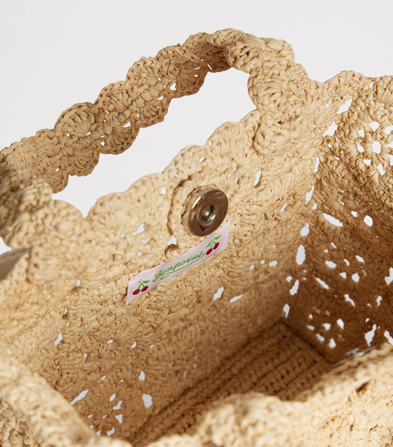 Bonpoint raffia top-handle bag - British product