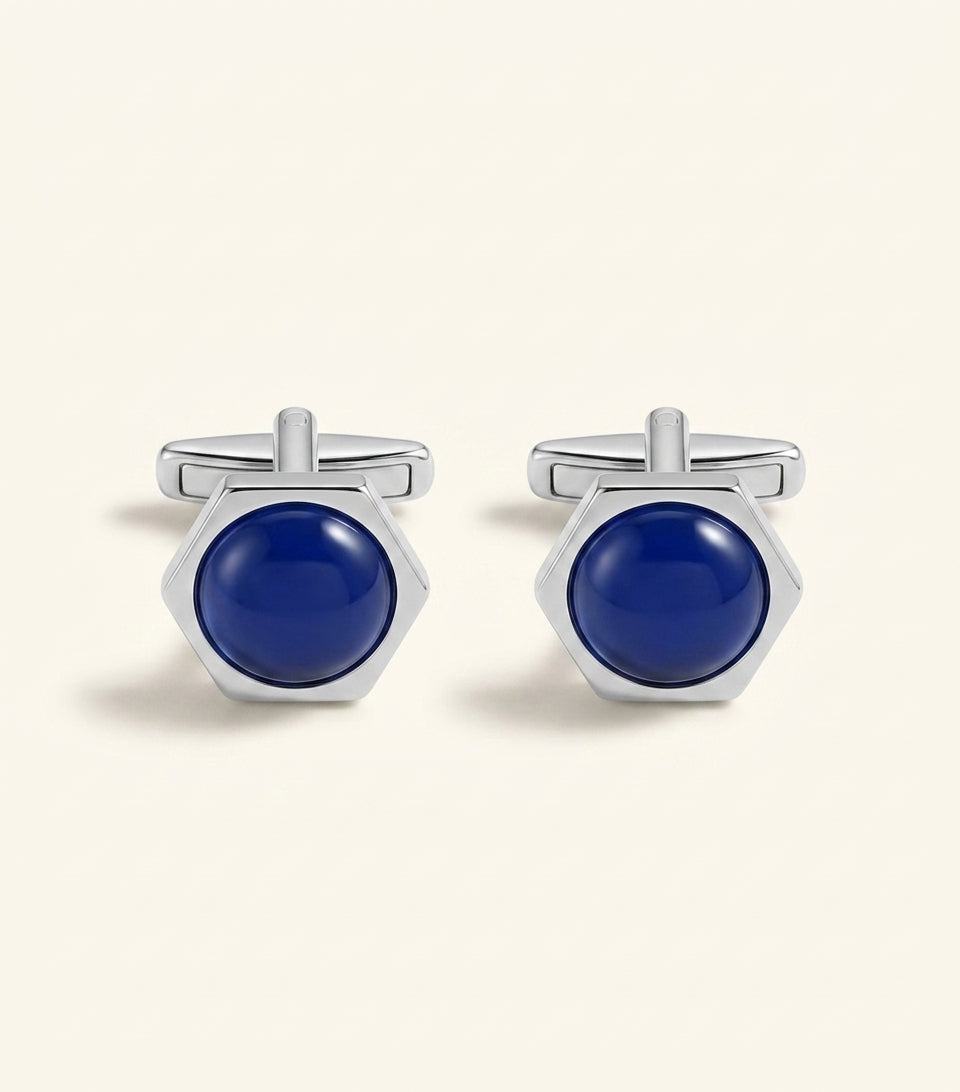 Cartier sterling silver Santos de Cartier cufflinks - British product