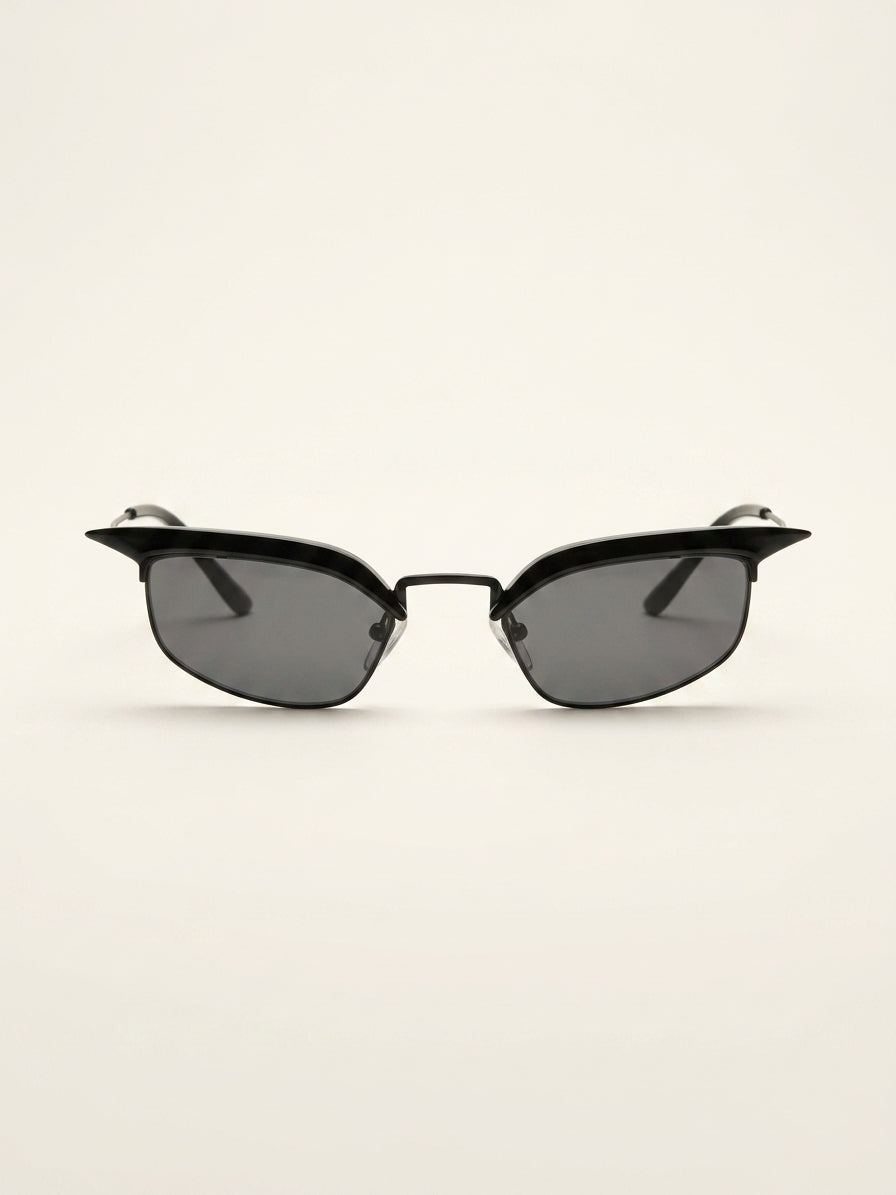 Prada PR B50S rectangle-frame metal sunglasses, UK version