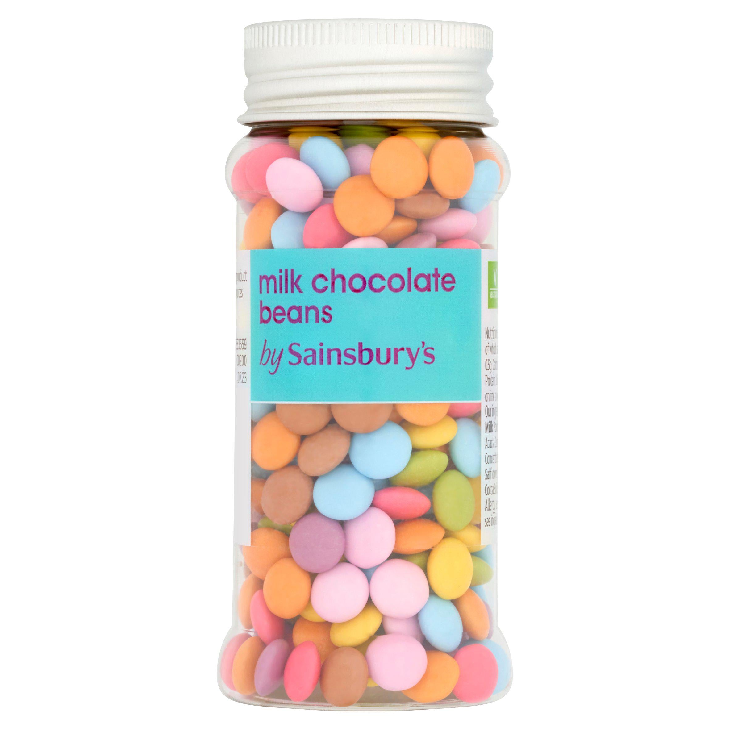 Sainsbury's Cake Decorations, Chocolate Beans 75g Decorations toppings & fillings Sainsburys   