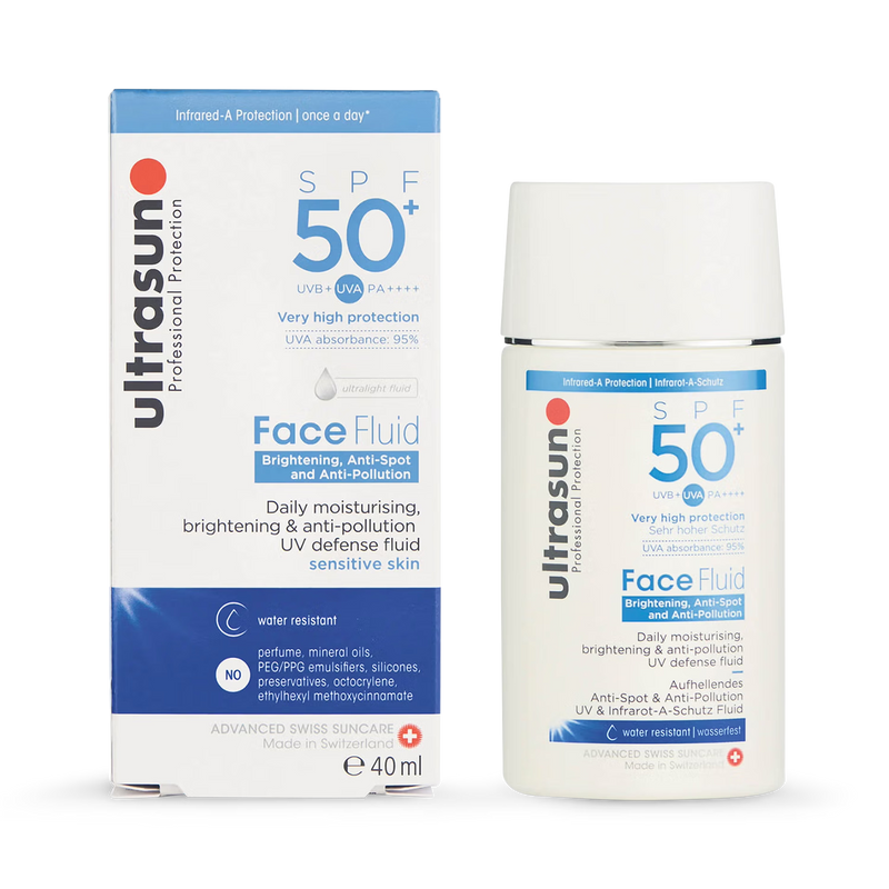 Ultrasun anti pollution face fluid SPF 50+ 40ml, imported from the UK
