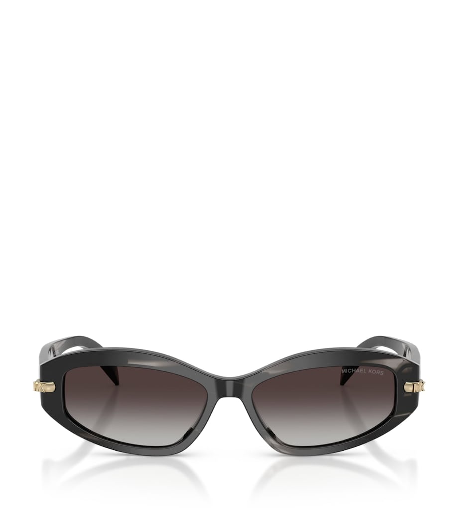 Michael Kors Wilmington Sonnenbrille aus Acetat mit goldenem Logo, importiert aus dem Vereinigten Königreich