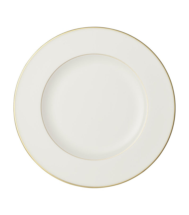Villeroy & Boch gold rim porcelain flat plate 27cm (British brand)