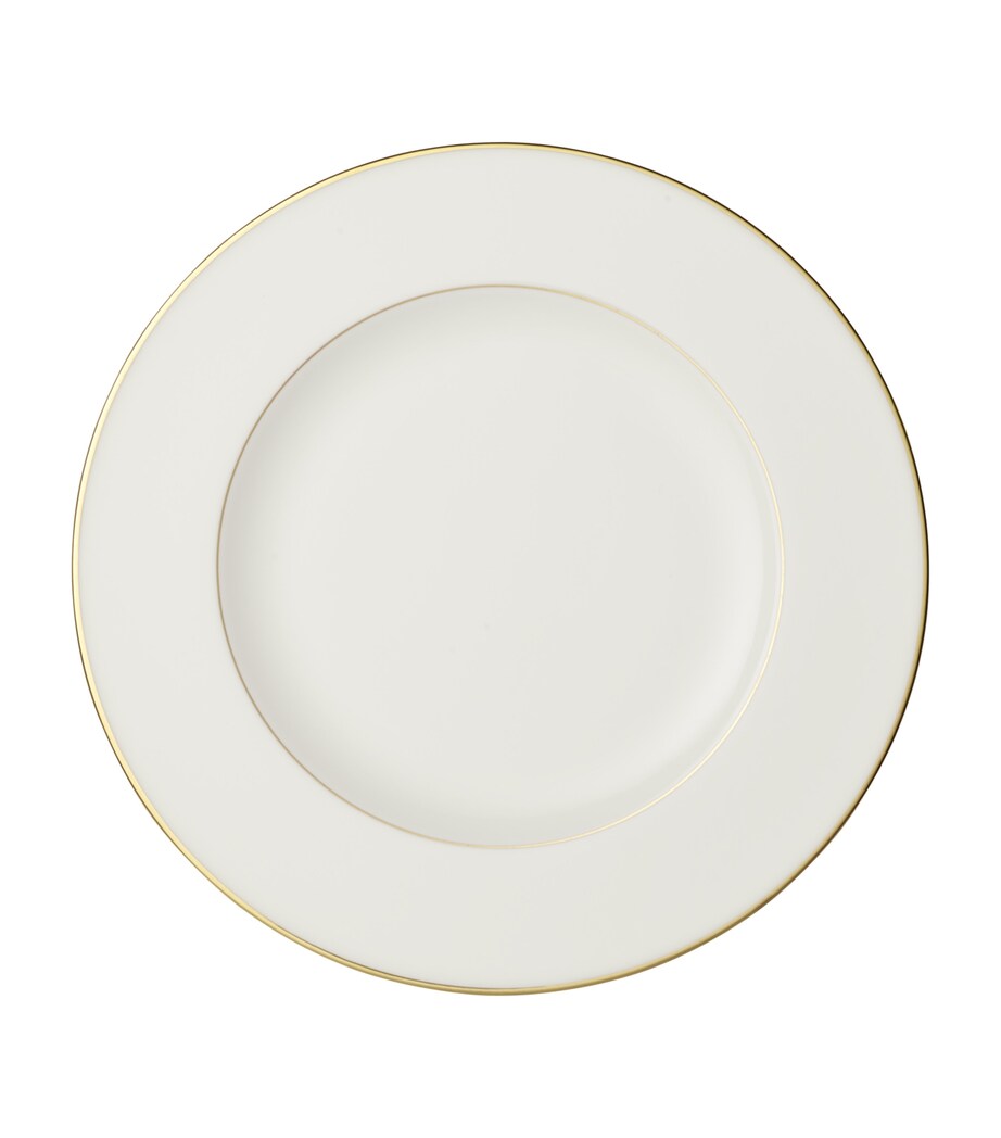 Villeroy & Boch gold rim porcelain flat plate 27cm (British brand)
