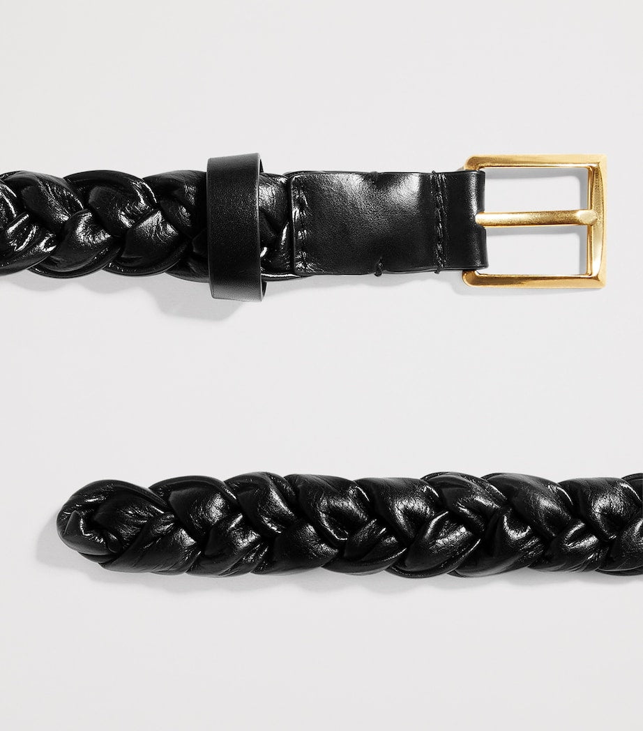 Bottega Veneta Intreccio Solo belt 2cm, imported from the UK