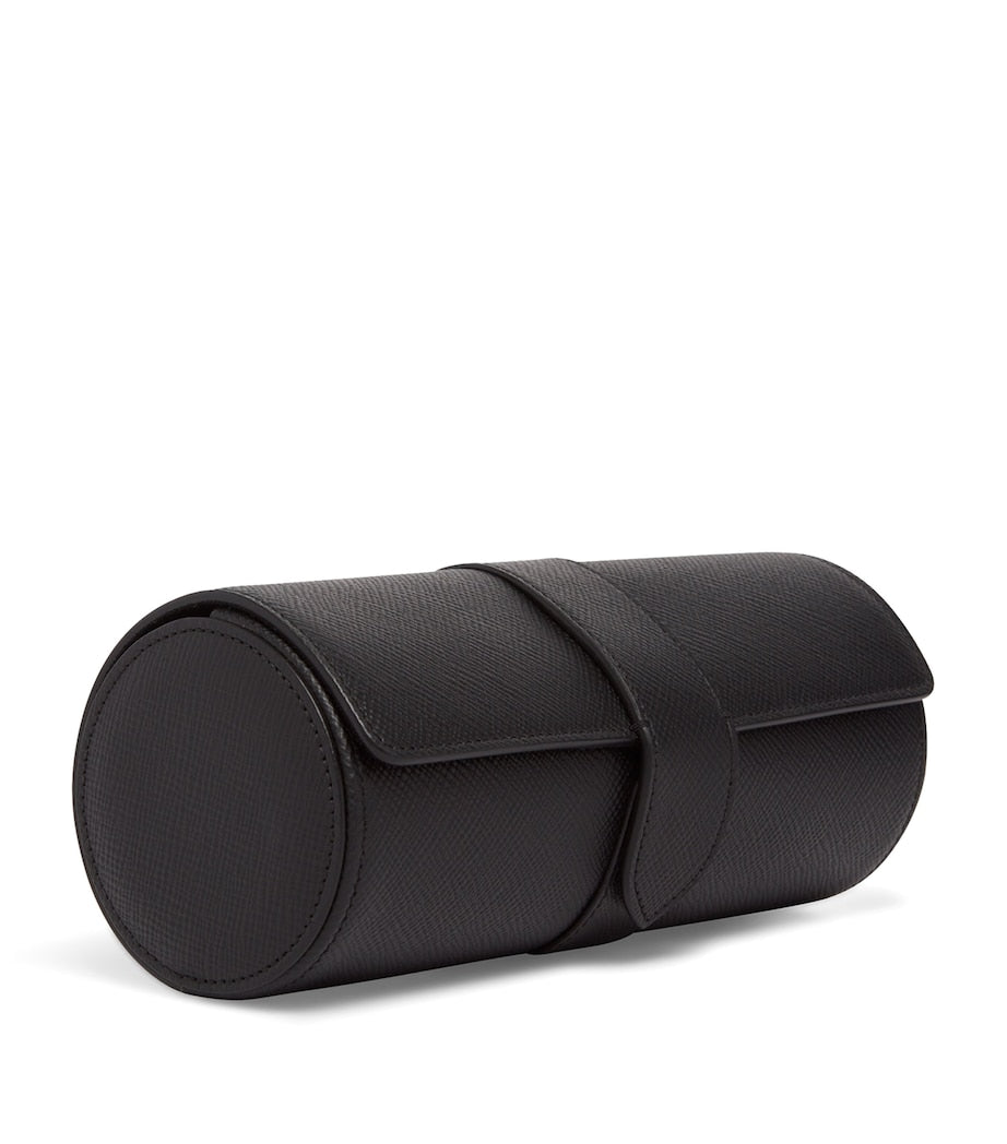 Smythson Panama watch roll in pure calf leather, UK version