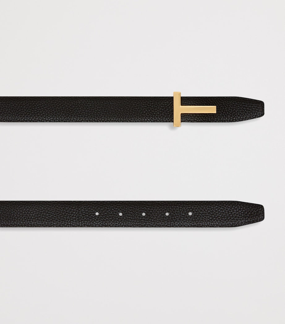 TOM FORD T Icon leather belt 3cm, imported from the UK