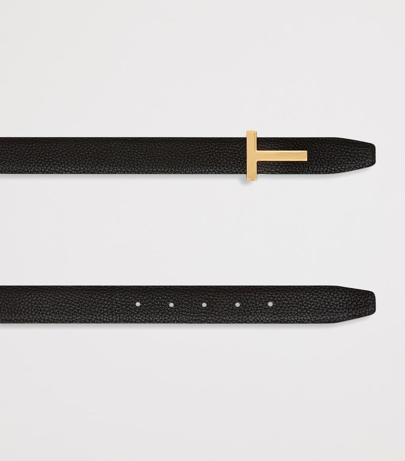 TOM FORD T Icon leather belt 3cm, imported from the UK