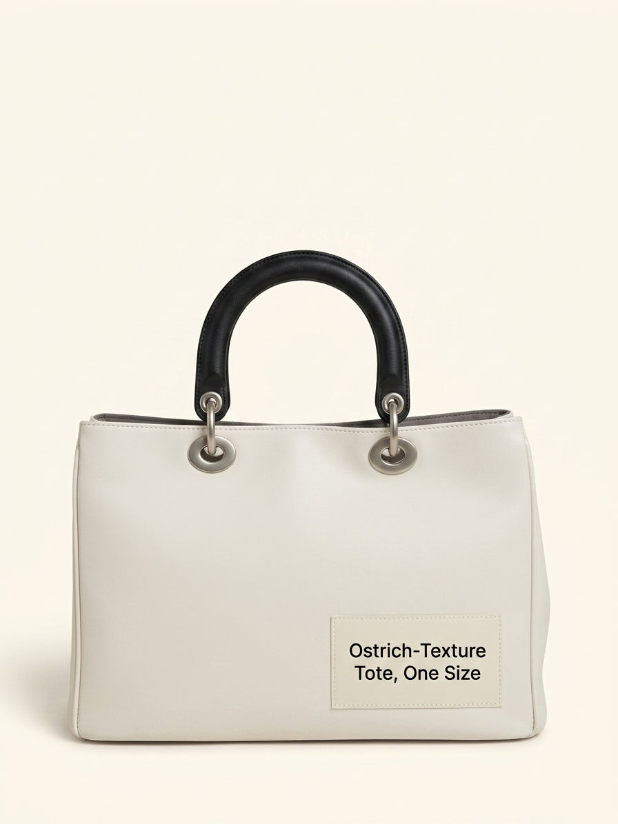 Christian Dior Diorissimo bag yellow ostrich leather - British product