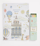Harrods activity book with stickers and pencils, UK version