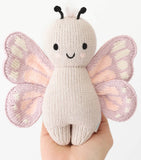 Cuddle + Kind cotton baby butterfly soft toy 18cm - British product