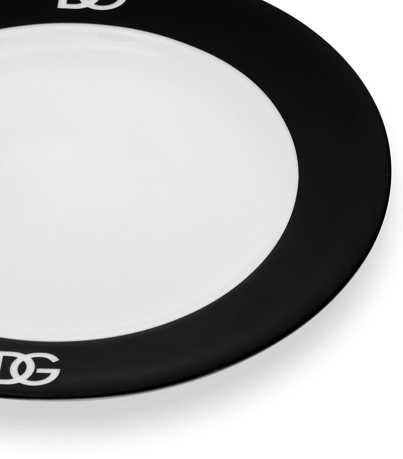 Dolce&Gabbana Casa DG Millennials logo plates 19cm - British product