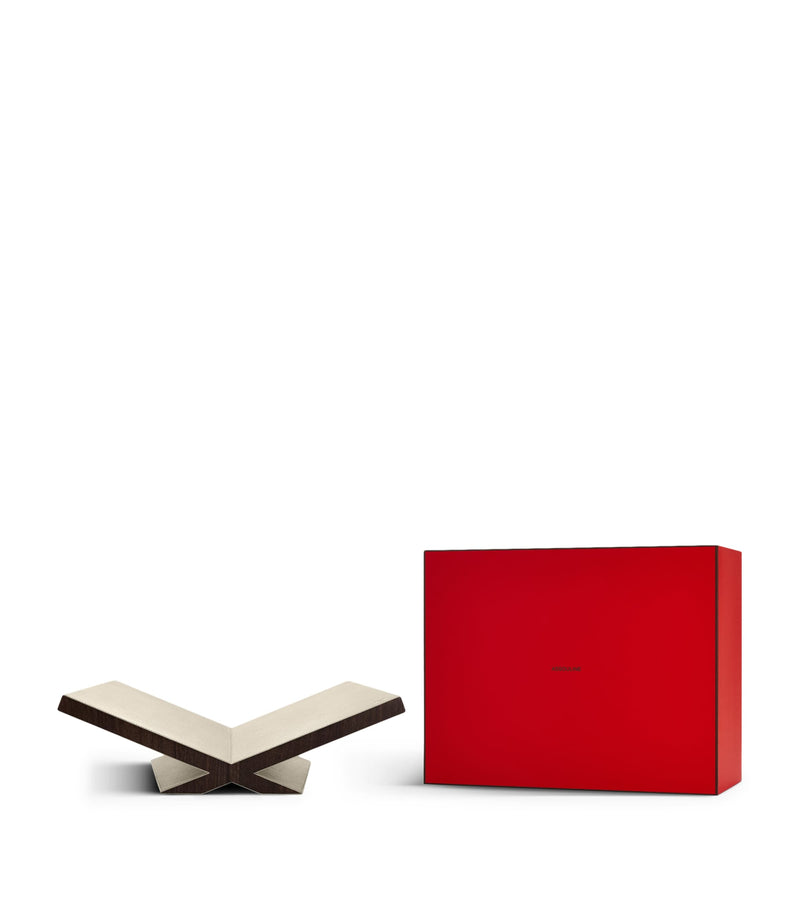 Assouline walnut leather ultimate culture bookstand - British product