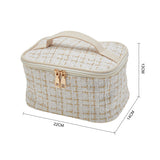 Livingandhome off-white makeup bag 22x14x13cm, UK version