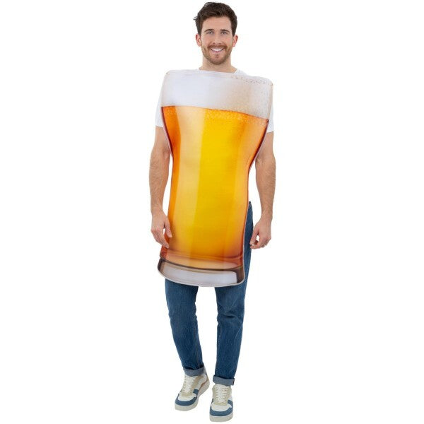 Smiffys beer pint costume poncho (British brand)