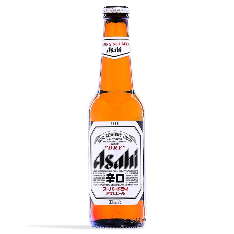 Asahi Super Dry Japanese beer 5% ABV, UK version