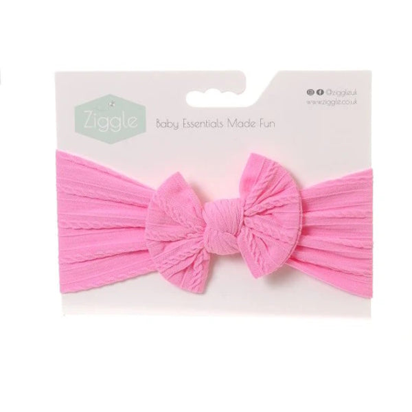 Ziggle Baby Top Bow Turban Headband