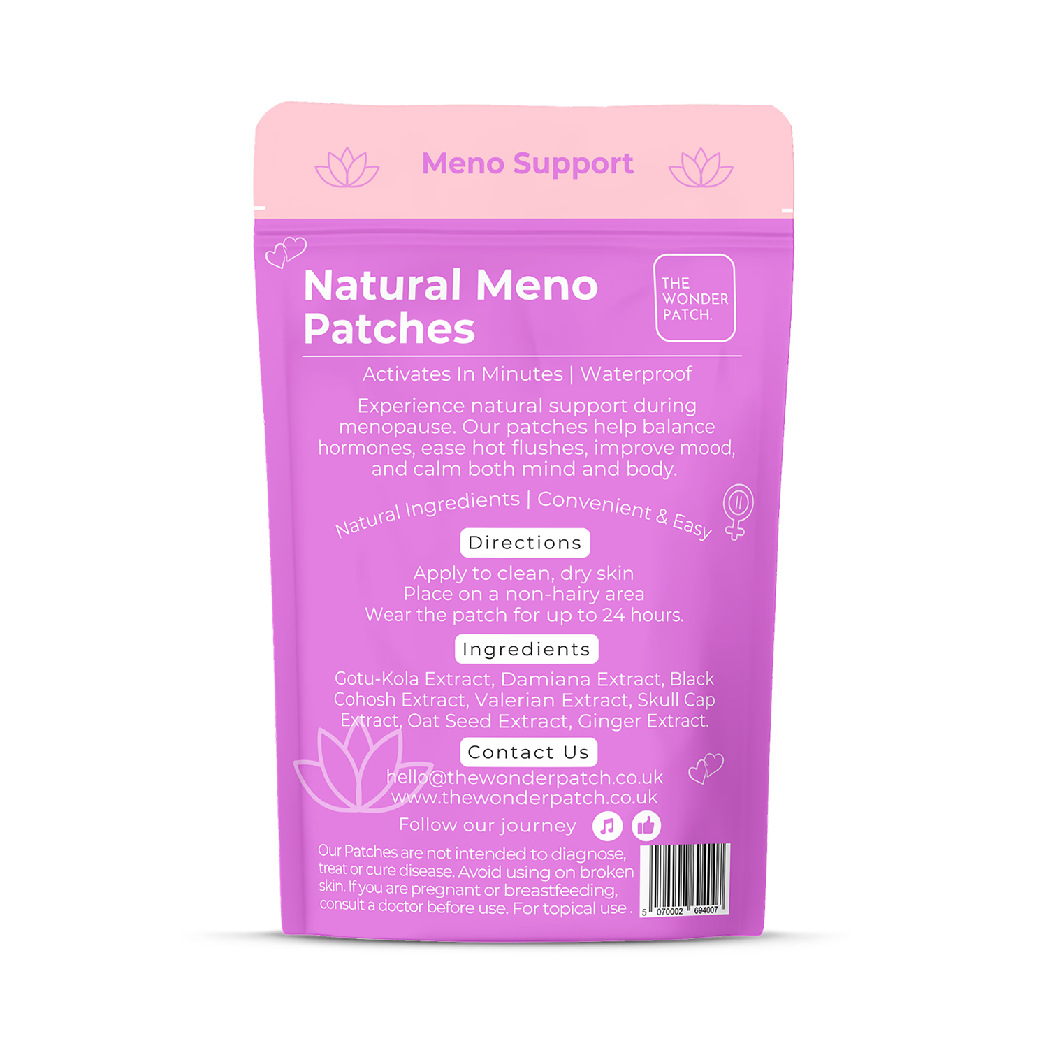 The Wonder Patch menopause patches 30 pack, UK version