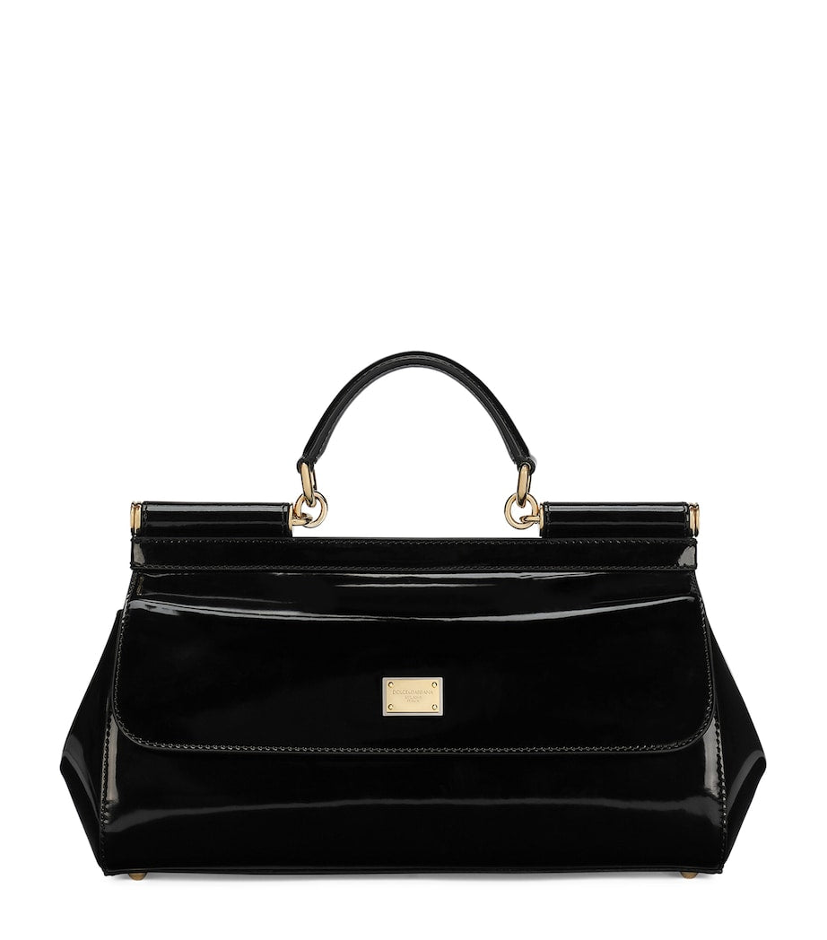 Dolce & Gabbana patent leather Sicily top-handle bag, imported from the UK