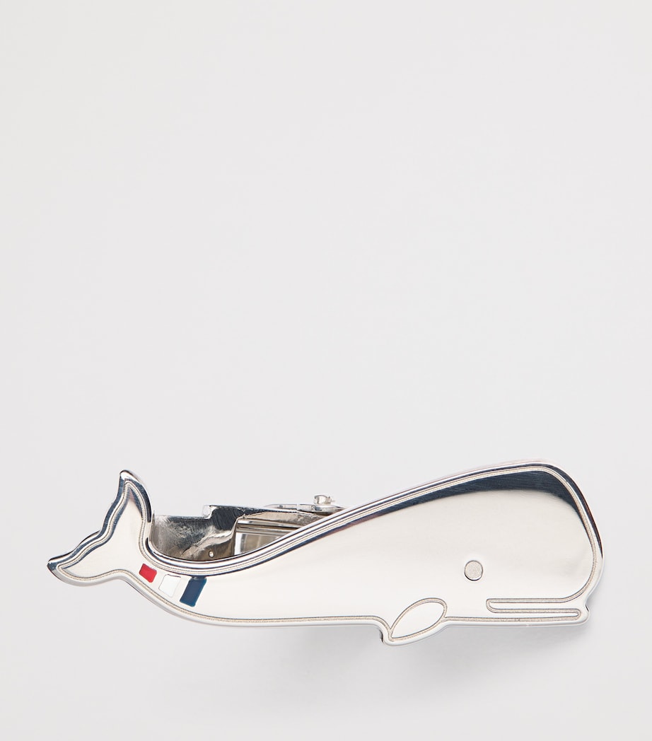 Thom Browne silver whale tie bar 3cm (British brand)