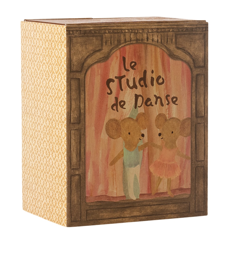 Maileg Ballet Mice with Dance Studio Playset 17cm, imported from the UK