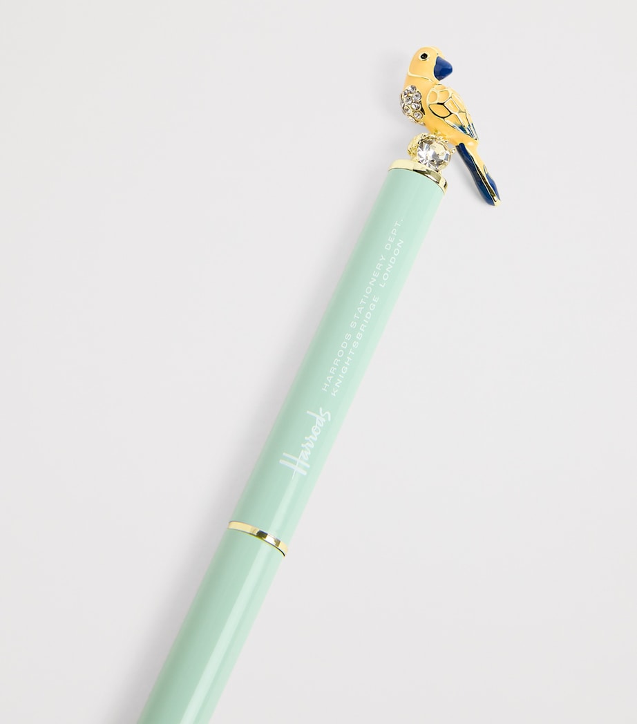 Harrods Lovebird ballpoint pen with lovebird design, UK version