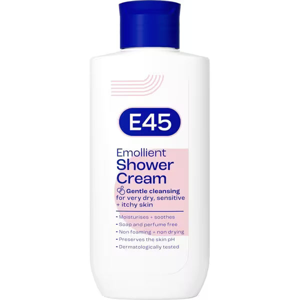E45 Emollient Shower Cream 200ml - British product