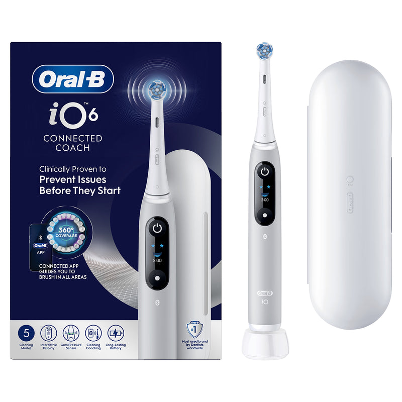 Oral-B iO 6 electric toothbrush grey, imported from the UK