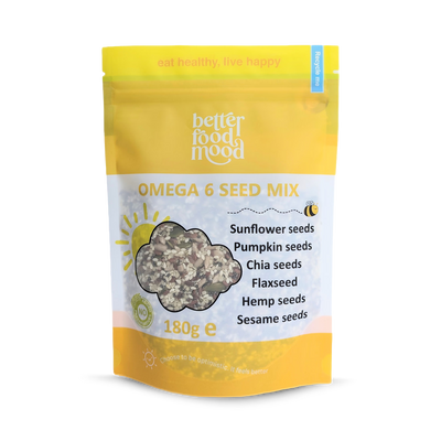 Holland & Barrett Omega Seeds Mix 6 Seeds Sprinkle Breakfast Topper 180g- Buy online at McGrocer