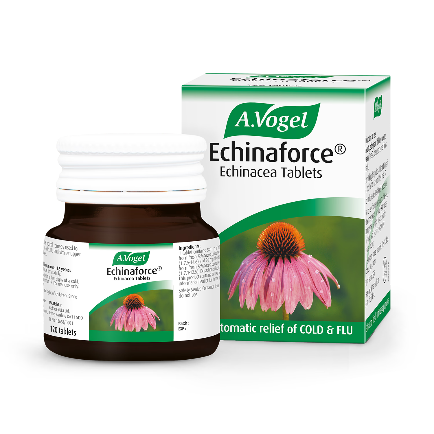 A.Vogel Echinaforce herbal supplement 120 tablets - British product