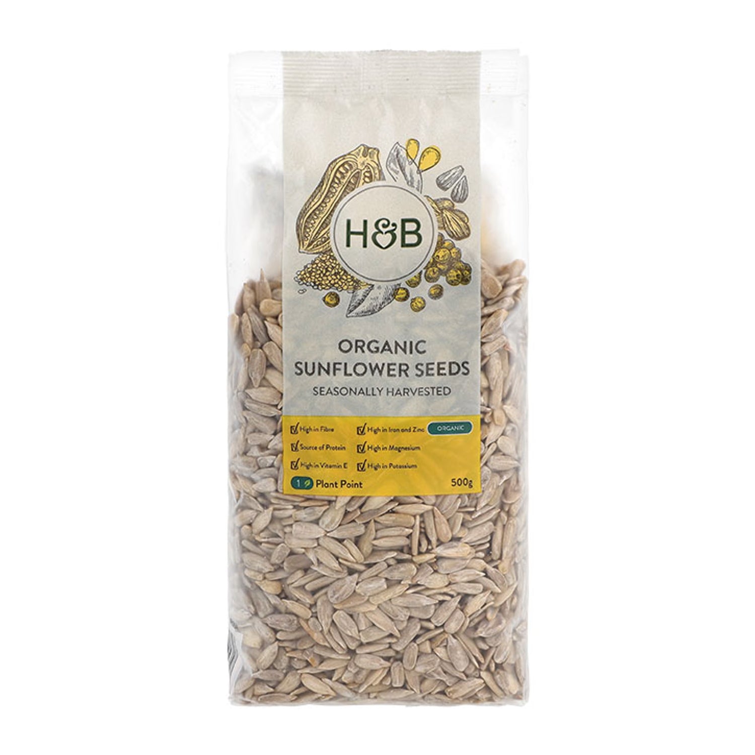 Holland & Barrett Organic Sunflower Seeds 500g, UK version