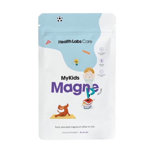 Healthlabs kids magnesium gummies 60 count, imported from the UK