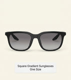 Prada Linea Rossa pillow sunglasses with tinted lenses, imported from the UK