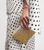 Judith Leiber Slim Slide Gradient Caviar Clutch Bag, imported from the UK