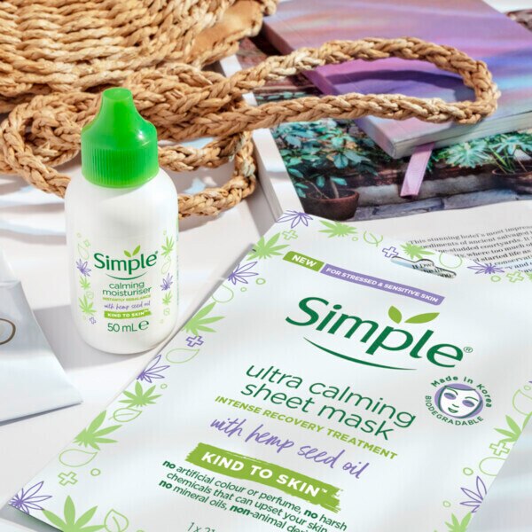 Simple Ultra Calming Hemp Biodegradable Sheet Mask 1Pc GOODS Superdrug   