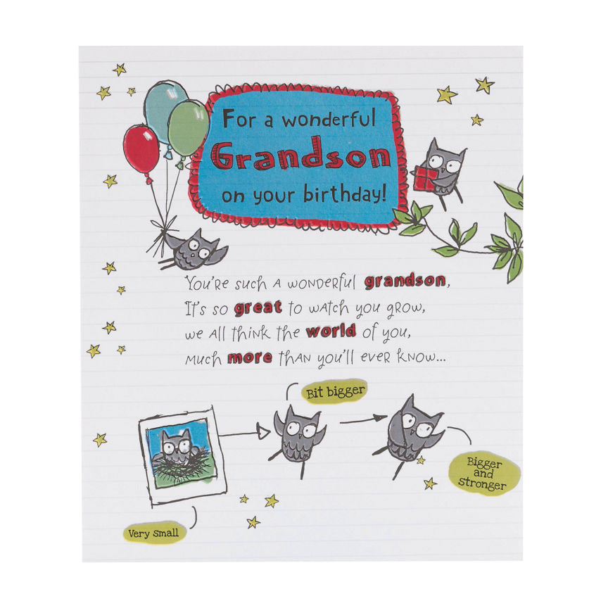 George Home Grandson Birthday Card GOODS ASDA   