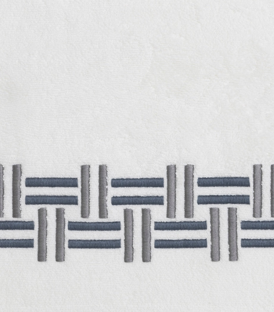 Frette basket weave bath mat 54cm x 87cm - British product