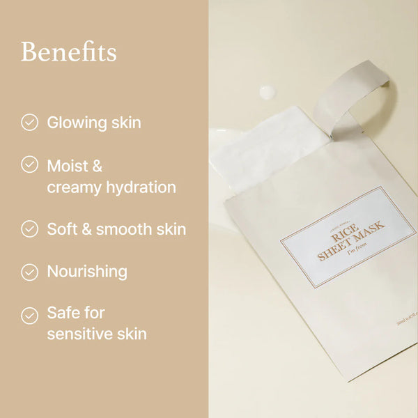 I'm From Rice Sheet Mask Hydrating Formula, UK version