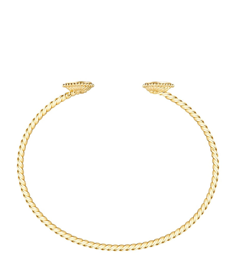Boucheron Serpent Bohème bangle yellow gold diamonds, UK version