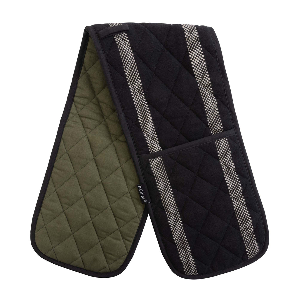 Habitat Woven Stripe Double Oven Gloves