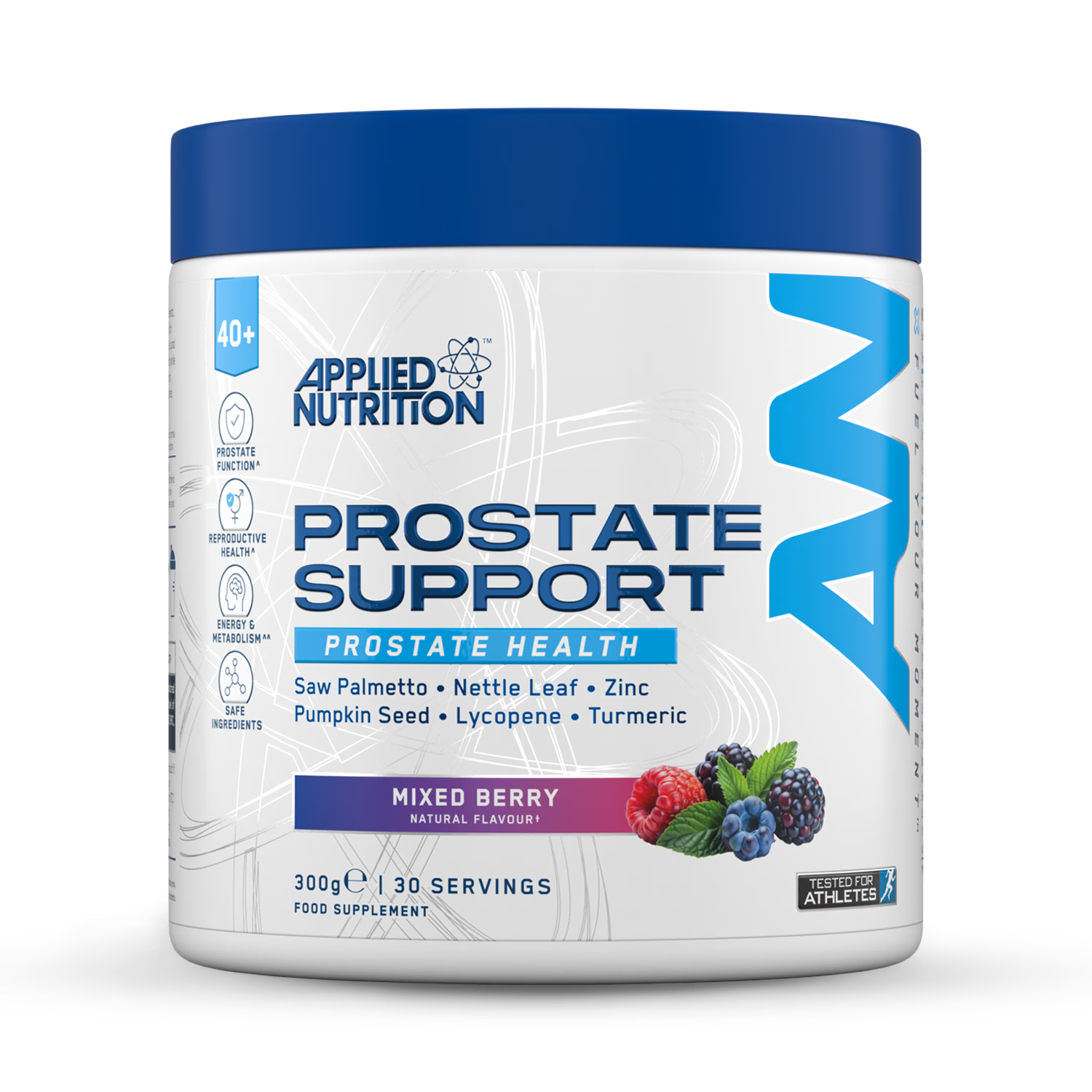Applied Nutrition prostate support powder Mixed Berry 300g, UK version