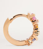 Suzanne Kalan Frenzy huggie earrings rose gold sapphire diamonds, UK version