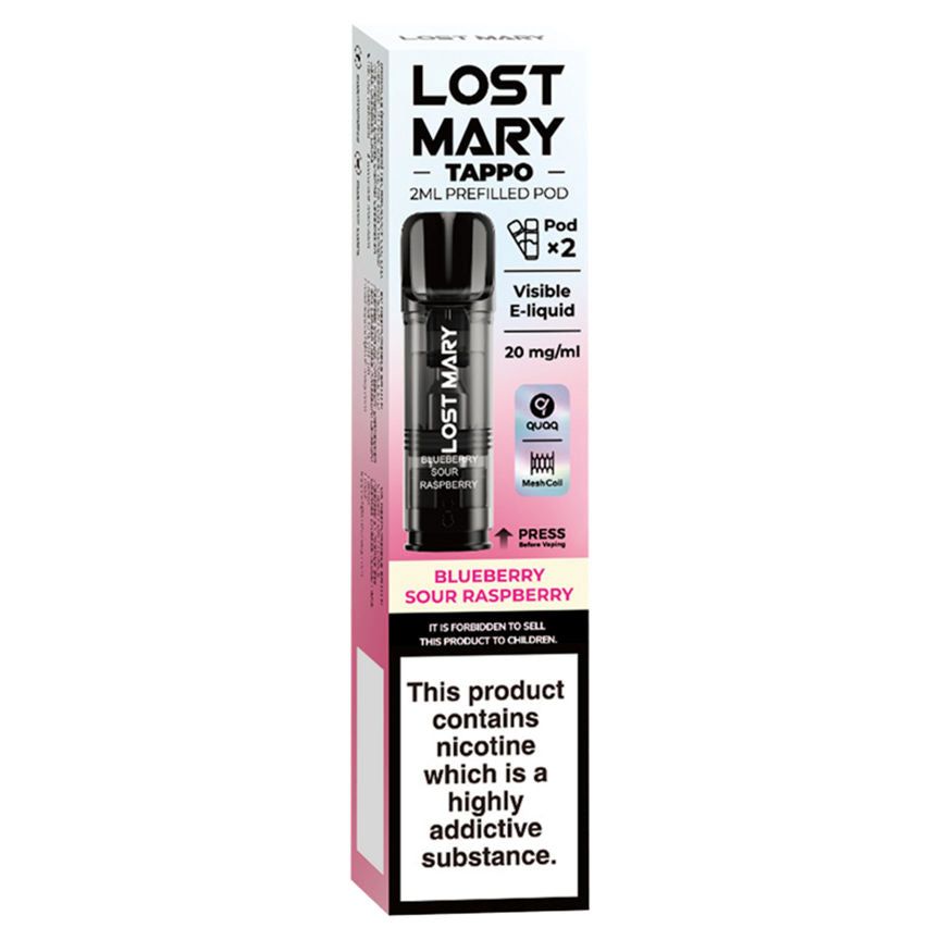 Lost Mary Tappo Blueberry Sour Raspberry 20mg GOODS ASDA   