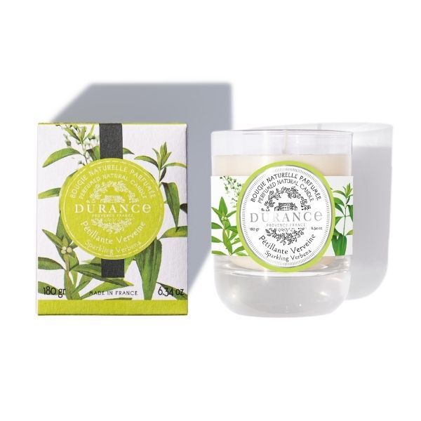 Durance perfumed natural candle Sparkling Verbena 180g, UK version