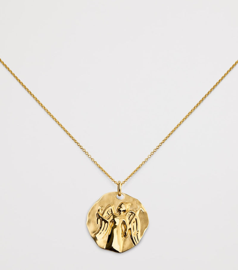 Monica Vinader Virgo zodiac necklace gold vermeil, imported from the UK